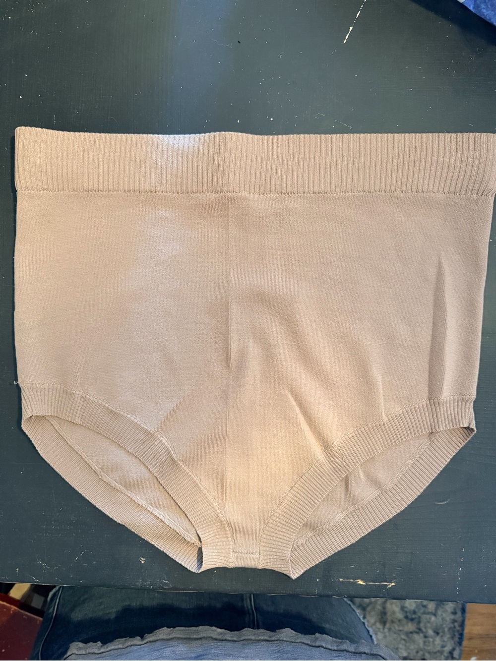 Zara Special Edition Ribbed Sweater Knit Bloomers - Beige